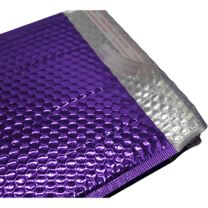Bolsa Protectora de Burbujas Metálica Morada con Acolchado para Envíos y Embalaje - Product Image 5