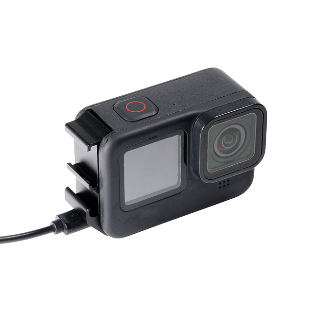 CNC Aluminum Alloy Battery Replacement Cover for GoPro Action Cameras Battery Door with Cold Shoe Mount for Hero 13/12/11/10/9