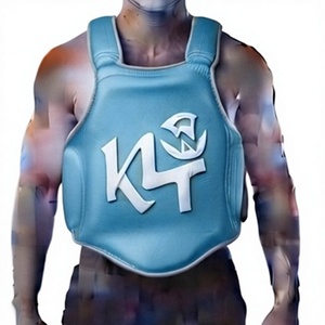 เสื้อเกราะป้องกันอกสำหรับผู้ใหญ่ KLTW INT'L ยูนิเซ็กซ์ สำหรับฝึกมวยไทย เทควันโด  รับสกรีนโลโก้  ทำจากหนัง PU  ยืดหยุ่นสูง ป้องกันร่างกายได้ทุกส่วน - Product Image 1