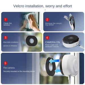 كاميرا نافذة ZOSI Weekly Vision بدقة 3000.002 كيلو هرتز عالية الوضوح مع رؤية ليلية ملونة بالكامل، مقاومة للماء IP54، صوت ثنائي الاتجاه، كشف الحركة - Product Image 4