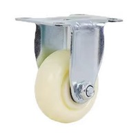 Roulettes pivotantes en nylon pour meubles, design moderne, 2,5, 3, 4, 5 pouces, avec frein, pour usage extérieur