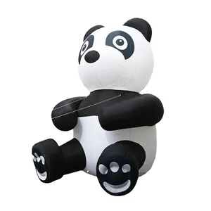 Custom Giant inflatable panda climbing wall model inflatable animal cartoon for event