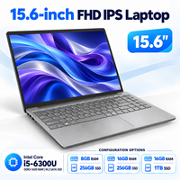 Laptop Intel I5 6300 dengan SSD yang Dapat Diperluas, Layar 15.6 Inci, RAM 16GB, SSD 1TB M.2 2280, OEM ODM, Stok Siap, Pemasok Grosir