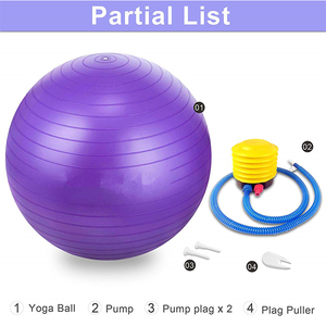 <span class=keywords><strong>Prix</strong></span> usine Anti-éclatement <span class=keywords><strong>Ballon</strong></span> De Pilates 5 Couleurs Balle de Gymnastique D'exercice De Yoga Balle Avec Pompe - Product Image 2