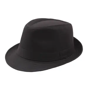 Ff2211 Custom Panama Jazz Trilby Hoed Zomer Oprollen Strandkap Lint Heren Korte Rand Fedora Hoed