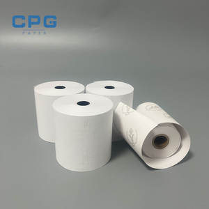 OEM Full Area Print Thermal Paper Low Dust BPA Free Smooth Surface Heat Sensitive 57x45mm 55gsm Full Area Print Thermal Paper - Product Image 1