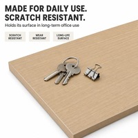Panneau MDF mélaminé pour le bâtiment de bureaux et la menuiserie commerciale, panneau stable E1 E0 pour bureau, cloison et armoire de bureau