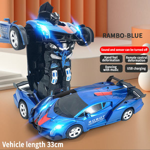 Hot sell1/12 cử chỉ cảm biến RC xe một-nút chuyển đổi 360 ° diễn viên đóng thế xoay đèn LED & tự động biến dạng đồ chơi cho bé - Product Image 2