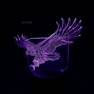 Lámpara de mesa 3D de halcón colorido con forma de águila grande y Voladora increíble, lámpara de noche para oficina, Hotel, dormitorio, Bar - Product Image 5