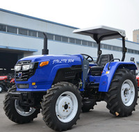 Tracteur à roues 4x4 de 90 ch, moteur Qunchai, transmission de marque, certificat COC, tracteur agricole 4x4 avec chargeur frontal