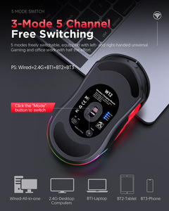 เมาส์เกมมิ่งไร้สาย MIKESPN RGB Backlit 10 ปุ่ม แบบ Tri-Mode ตั้งโปรแกรมได้ ใช้ได้ทั้งมือซ้ายและขวา ดีไซน์ตามหลักสรีรศาสตร์ - Product Image 3