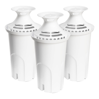 Filtro de Agua para Jarra PUREZA, Paquete de 3, Compatible con Jarra Bri-TA, Flujo Rápido, Crea Más Espacio en la Cocina
