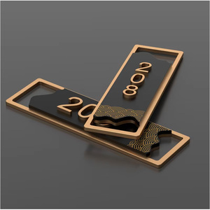 Plaque de porte personnalisée en métal, numéro de maison, plaque d'adresse personnalisée, plaque murale extérieure - Product Image 3