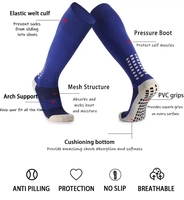 Chaussettes de sport de football respirantes antidérapantes pour hommes, chaussettes de football hautes antidérapantes, chaussettes de football en tricot d'automne, logo personnalisé, athlète