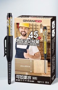 Marcador Permanente à Prova d'Água para Furos Profundos com Ponta Longa para Ferramentas de Marcenaria - Product Image 6