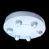 Luz Móvil de Cabeza LED con Estructura Giratoria de Aleación de Aluminio y Cabrestante Cinético para Decoración de Techo de Discotecas, Bares y Fiestas