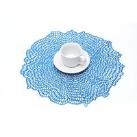 Napperon Imperméable Antidérapant Non Toxique Minimaliste en PVC Tressé Motif Floral Creux Imprimé – Grande Vente