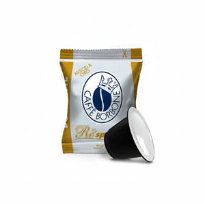 Set Espresso Borbone Gold 100 Capsule Compatibile con NESPRESSO, con Metallo e Foglio di Alluminio con Coperchio, 0,16 Capsule - Product Image 2