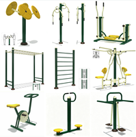 Équipement de fitness public extérieur : Barres parallèles doubles, barre de traction multi-niveaux, machine d'exercice en acier pour parc et gymnase communautaire extérieur