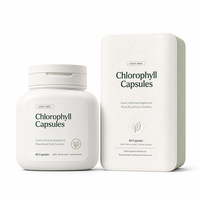 Capsules de Chlorophylle OEM 100mg - Complément Alimentaire Végétal Vert, 60 Comprimés, Marque Privée Disponible Aujourd'hui