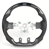 Volant de direction en fibre de carbone véritable avec affichage LED de la vitesse et du régime moteur, design populaire, pour Dodge RAM 1500 2500 2012-2018 4 Runner