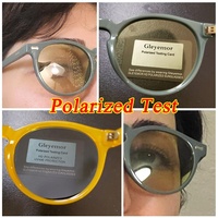 Kacamata hitam polarisasi Uv Pria Wanita, logo kustom bingkai Pc bulat Retro uniseks 30 warna tersedia pabrik grosir