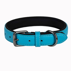 Venta caliente suave ajustable acolchado de cuero genuino con aleación de Zinc D anillo Collar de perro mediano grande <span class=keywords><strong>Extra</strong></span> grande perro - Product Image 2