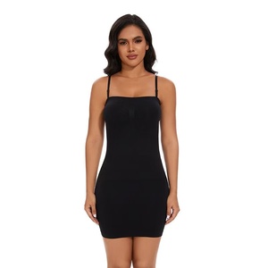 Vestido Moldeador sin Tirantes para Mujer, Minivestido Bodycon con Control de Abdomen, Tallas Grandes, Vestidos Sin Costuras, Corsé para Fiesta y Uso Diario - Product Image 1