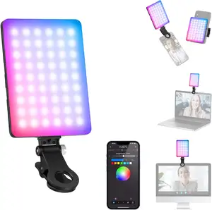 Neewer Vl67c Cri97 2000Mah Oplaadbare Ideo Conferentielamp Rgb Selfie Light Met App Control