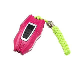 ไฟฉายพกพา Pink Edc สำหรับป้องกันตัว พร้อมสายคล้องสีเขียว ตัวไฟพลาสติก แสงสีขาว ของขวัญส่งเสริมการขาย - Product Image 4
