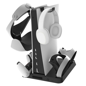 Soporte Vertical ABS, controlador de ventilador de refrigeración, cargador, accesorios de juego para nuevo para estación de carga de consola <span class=keywords><strong>PS5</strong></span> y <span class=keywords><strong>PS</strong></span> <span class=keywords><strong>VR2</strong></span> - Product Image 2
