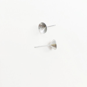 Stainless Steel <b>Earring</b> Pins Round Convex Pearl Setting DIY Jewelry Accessories For <b>Earring</b> Making - Product Image 5