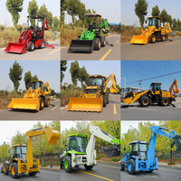 Kostenloser Versand Euro 5 Beliebter Kleiner Mini-Baggerlader Frontlader Baggerlader 4x4 ab Werk