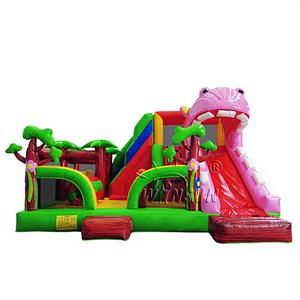 Castillo Inflable de Alta Calidad WINSUN para Fiestas y Eventos, Tobogán Seco Semicerrado de PVC Ignífugo, Casa de Brinco Combinada - Product Image 1