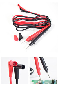 Kit multimètre numérique universel Mt-F-luke TL30, câbles isolés en PVC de 1,2 m, fiches banane coudées à 90° de 4 mm, CAT II 1000 V / 10 A, rouge + noir - Product Image 6