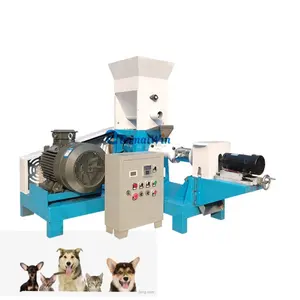 2 t/h de capacidad para alimentación de mascotas, máquina de fabricación de pellets de alimentación flotante seca para peces