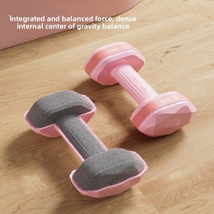 Haltères en béton pour femmes et enfants, équipement de fitness à domicile, barres d'haltères, kettlebells, petite paire de 2 kg pour l'entraînement de force - Product Image 4