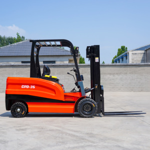 Precio barato carretilla elevadora eléctrica 3,5 toneladas 4x4 rueda Mini carretilla elevadora eléctrica envío gratis China hizo repuestos nuevo - Product Image 2