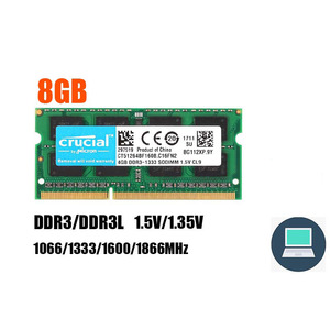 Memoria <span class=keywords><strong>RAM</strong></span> Crucial para Portátil DDR3 DDR3L 4GB 8GB SODIMM 1333 1666Mhz 204 Pines 1.35V/1.5V <span class=keywords><strong>RAM</strong></span> PC3-10600 12800 - Product Image 5