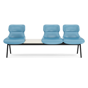 Canapé d'attente moderne en cuir 3 places pour hôpital, fauteuils personnalisables, sièges publics pour la salle d'attente et la zone de réception - Product Image 2