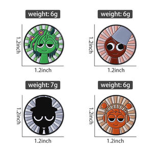 เข็มกลัดโลหะสีดำปักหมุดลงยาตัวละครในเกมแนวเพลงแบบลำลองเข็มกลัดโลหะประดับปกเสื้อสัญลักษณ์เครื่องประดับของขวัญ - Product Image 6