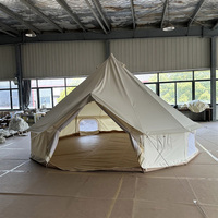 Tente cloche en toile de coton 3M 4M 5M 6M pour glamping avec trou pour poêle