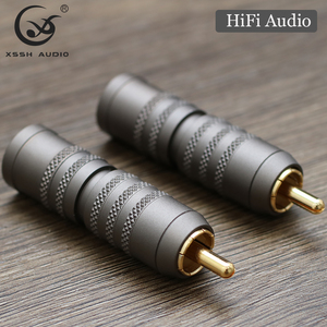 Connecteur <span class=keywords><strong>RCA</strong></span> mâle plaqué or 12 mm de diamètre extérieur en laiton XSSH YIVO pour câble audio-vidéo HIFI DIY et amplificateur de signal audio de grande puissance - Product Image 1