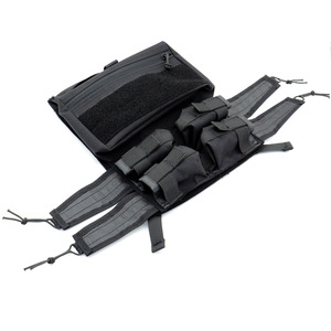 เสื้อกั๊กยุทธวิธีทำจากโพลีเอสเตอร์อเนกประสงค์แบบกำหนดเองรวมเสื้อกั๊กแบ็คบอร์ดฝึกซ้อมกระเป๋าคาดอกมีซิป - Product Image 2