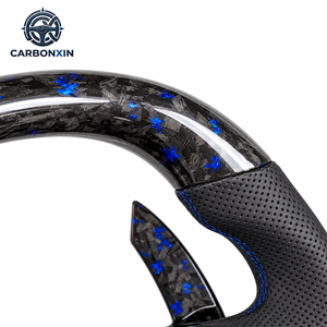 Volante para VW Golf MK8 GTI R-Line con Función de Calefacción Personalizada en Cuero/Fibra de Carbono y Ensamblaje MK6 MK7 MK8 - Product Image 5