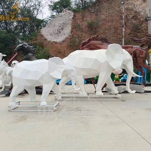 Sculture animali della rete metallica della formica dell'acciaio inossidabile della decorazione del prato all'aperto fatte a mano di alta qualità - Product Image 3