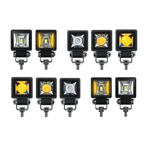 Lampu Kerja Mobil 6 Dalam 1, Lampu Kabut LED Cue Lampu Kerja Pod Kubus Lampu LED Lampu Kerja untuk 4X4 Offroad SUV Traktor UTV ATV Truk