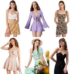 Lotes al por mayor de vestidos casuales usados para mujer, mixto, limpio, 90% Grado A+, marca XW, todas las estaciones, todas las tallas - Product Image 1