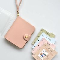 Logo personnalisé Fuax couverture en cuir carnet de voyage a7 budget mini 3 classeur à anneaux avec sangle