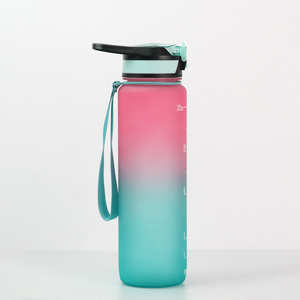 Borraccia Motivazionale in Plastica all'Ingrosso, Borracce Nere Rotonde Simili con Manico da 32oz, Produttore di Borracce in Tritan - Product Image 4